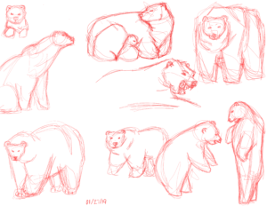 Polar Bear Sketch Session  #3