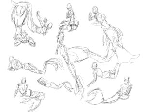 Mermaid Sketch Session  #1